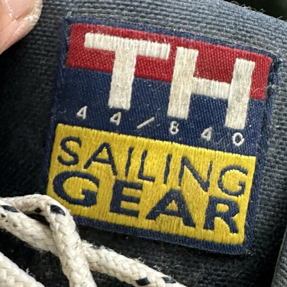 VTG Tommy Hilfiger Leather Boat Shoes Mens 13 Blue Deck TH 44/480 Sailing Gear
